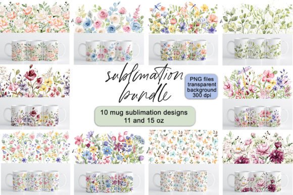 Download Mug Sublimation Bundle, 10 Designs, PNG - Sublimation bundle Collection