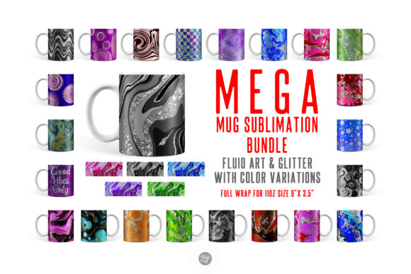 Download Mug Sublimation Bundle for 11 Oz Mugs - Sublimation bundle Collection