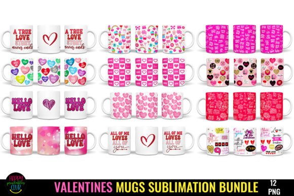Download Valentines Day Mugs Sublimation Bundle - Sublimation bundle Collection