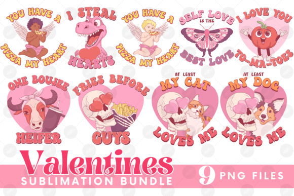 Download Valentines Sublimation Bundle Cupid Cow - Sublimation bundle Collection