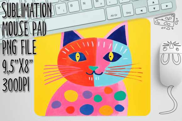 Download Charming Kitten Sublimation Mouse Pad - Premium Resources