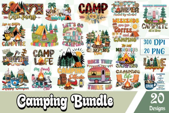 Download Camping Sublimation Bundle - Sublimation bundle Collection