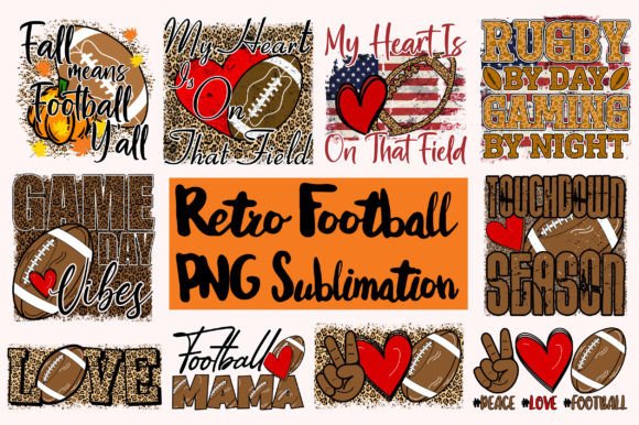 Download Retro Football PNG Sublimation Bundle - Sublimation bundle Collection