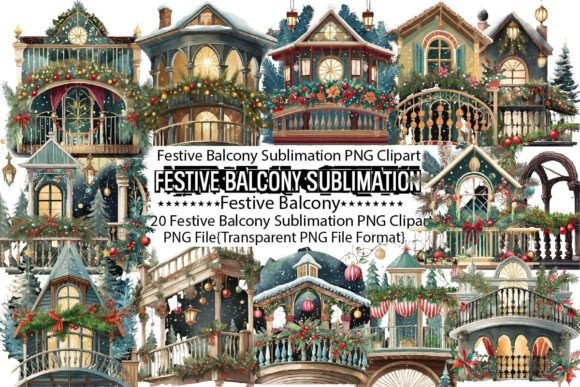 Download Festive Balcony Sublimation Bundle - Sublimation bundle Collection