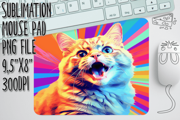 Download Charming Kitten Sublimation Mouse Pad - Sublimation mouse pad Collection