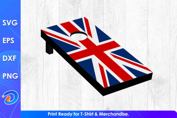 Download UK Flag Cornhole Funny Gaming Shirt - Premium Resources
