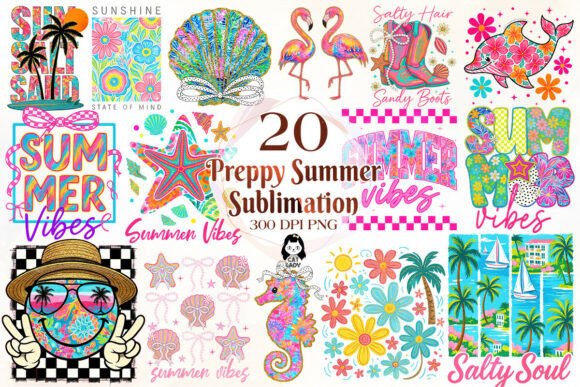 Download Preppy Summer Sublimation Bundle - Sublimation bundle Collection