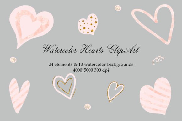 Download Valentines Day,watercolor Hearts Clipart - Hearts clipart Collection
