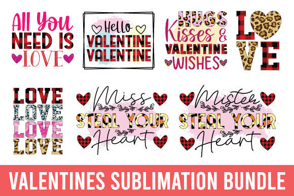 Download Valentines Quotes Sublimation Bundle - Sublimation bundle Collection