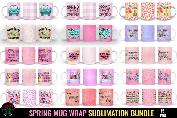 Download Spring Mugs Sublimation Bundle PNG - Sublimation bundle Collection